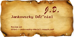 Jankovszky Dániel névjegykártya