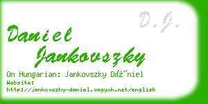 daniel jankovszky business card